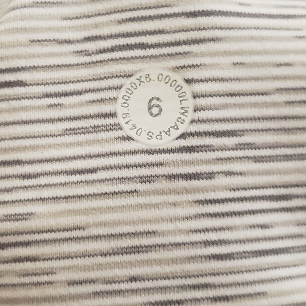 Lululemon Womens On The Fly Knee Length Skirt Size 6 Gray Striped Athletic Sport - Picture 5 of 10